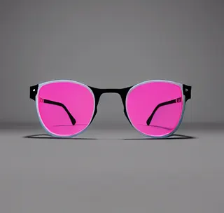virtual try-on for glasses neon pink frames
