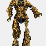 2D collage forming a robot