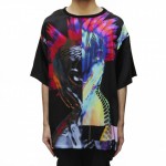 Tshirt with 3D rendered print by Carrie Munden