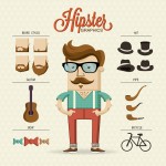 Character art of a hipster