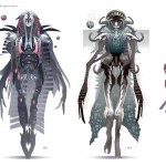 Concept art fashion characters in drawings by Mike Corriero concept artist