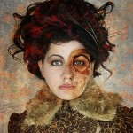 Female with steampunk styled hair
