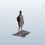 3d scan fashion model by Jakob Kok