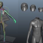 Motion capture 3d models of a body