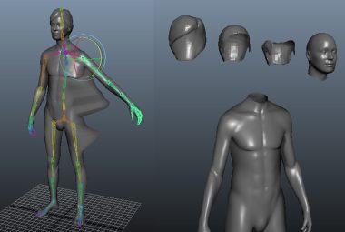 Motion capture 3d models of a body