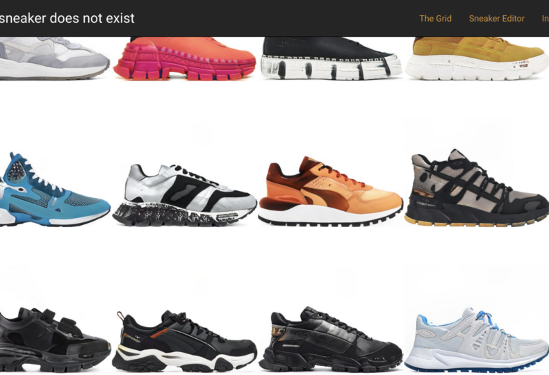 AI grid machine learning GANs shoes sneaker design