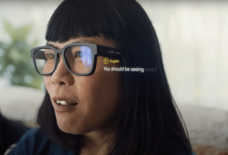 Google AR translation glasses