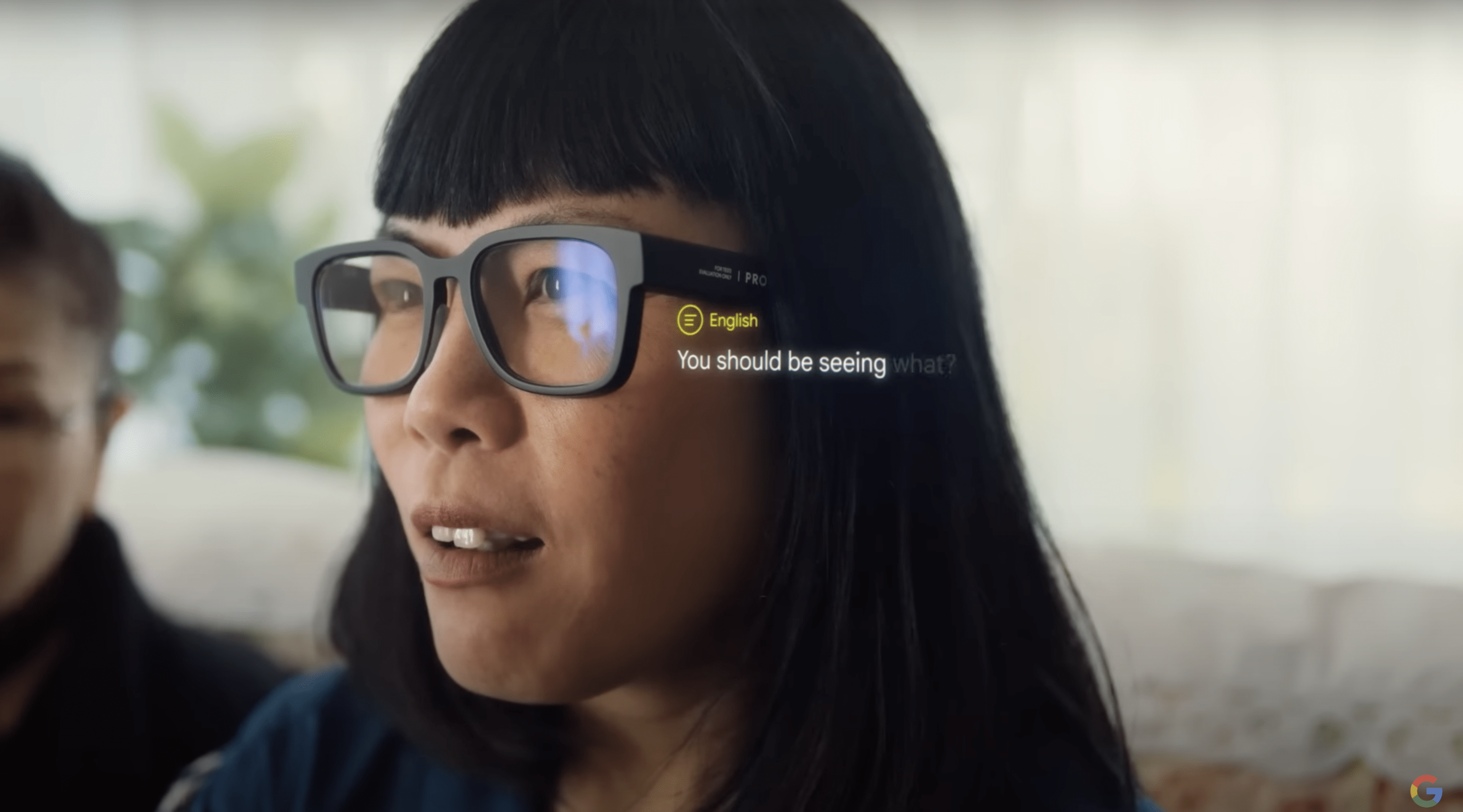 Google AR translation glasses