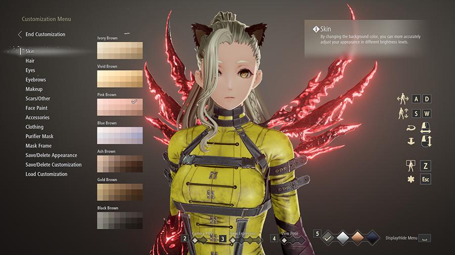 Code Vein games with character creation