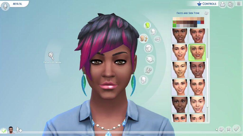 the sims female character customization