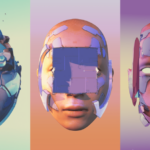 Kidmograph gif art 3D faces