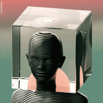 Head inside a 3d cube gif art kidmograph