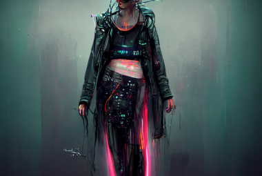 AI art technology for fashion cyberpunk character