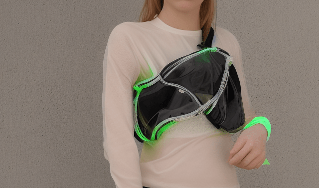 Ai fashion neon waist bag made with Stable Diffusion