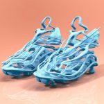 Designing sneakers with VR blue footwear