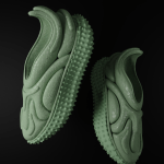 Green 3D printed sneakers Joey Khamis
