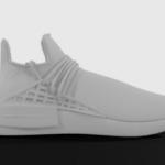 Pink adidas sneaker 3D model