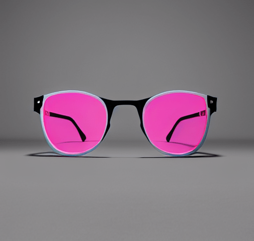 virtual try-on for glasses neon pink frames