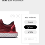 Creaition Ui design red sneaker AI shoes design
