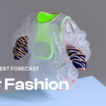 future of footwear fashion 3d render AI neon sweater