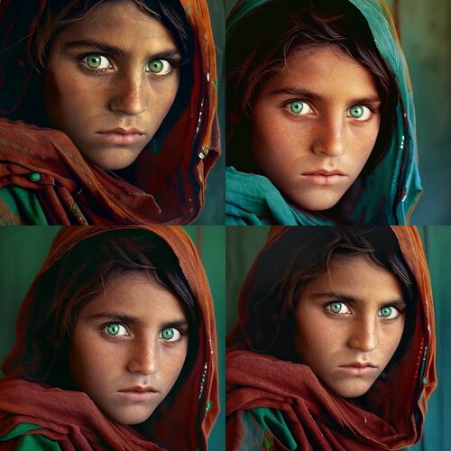 afghan girl plagiarism midjourney